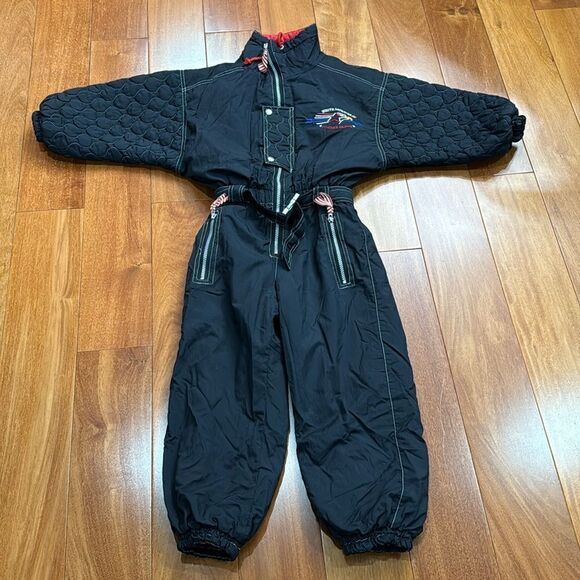 Vintage kids one piece white mountain powder skiing suit 6 - Picture 1 of 11